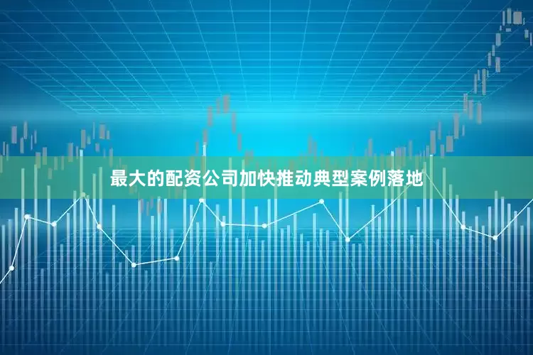 最大的配资公司加快推动典型案例落地