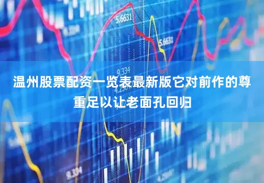 温州股票配资一览表最新版它对前作的尊重足以让老面孔回归
