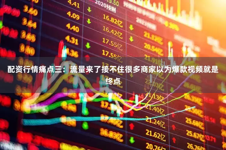 配资行情痛点三：流量来了接不住很多商家以为爆款视频就是终点